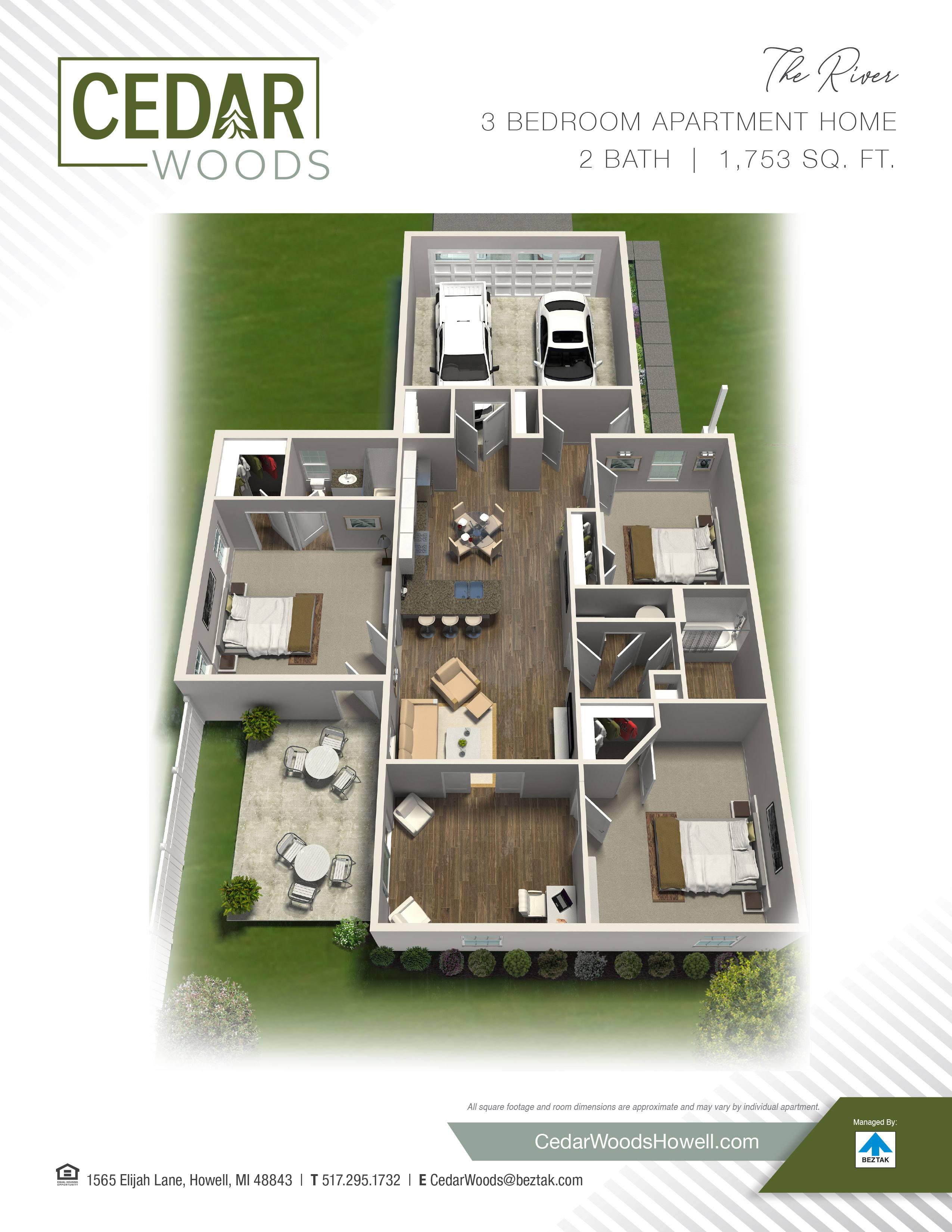 The River floor plan